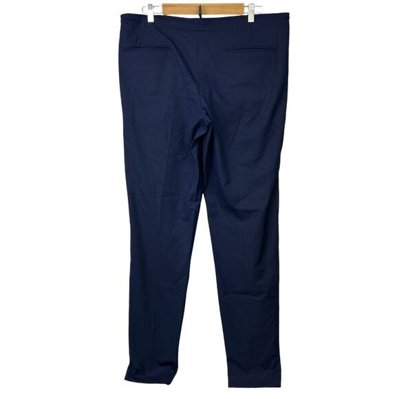 Murano Performance Pants Slacks 34x34 Navy Blue NEW Flat Front Dress Pants - Picture 3 of 8